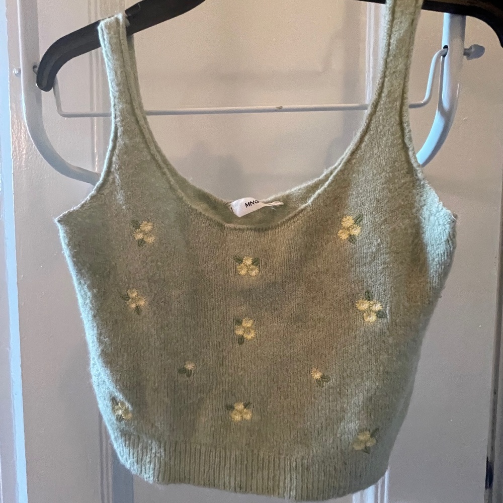 Mango Flower Crop Top
